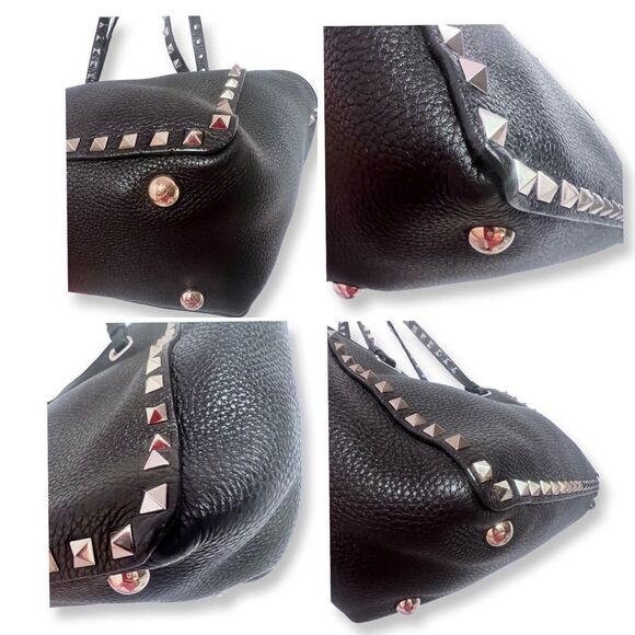 Valentino Garavani Small Grainy Calfskin Rockstud Tote♥️LIKE NEW♥️ - Picture 5 of 12